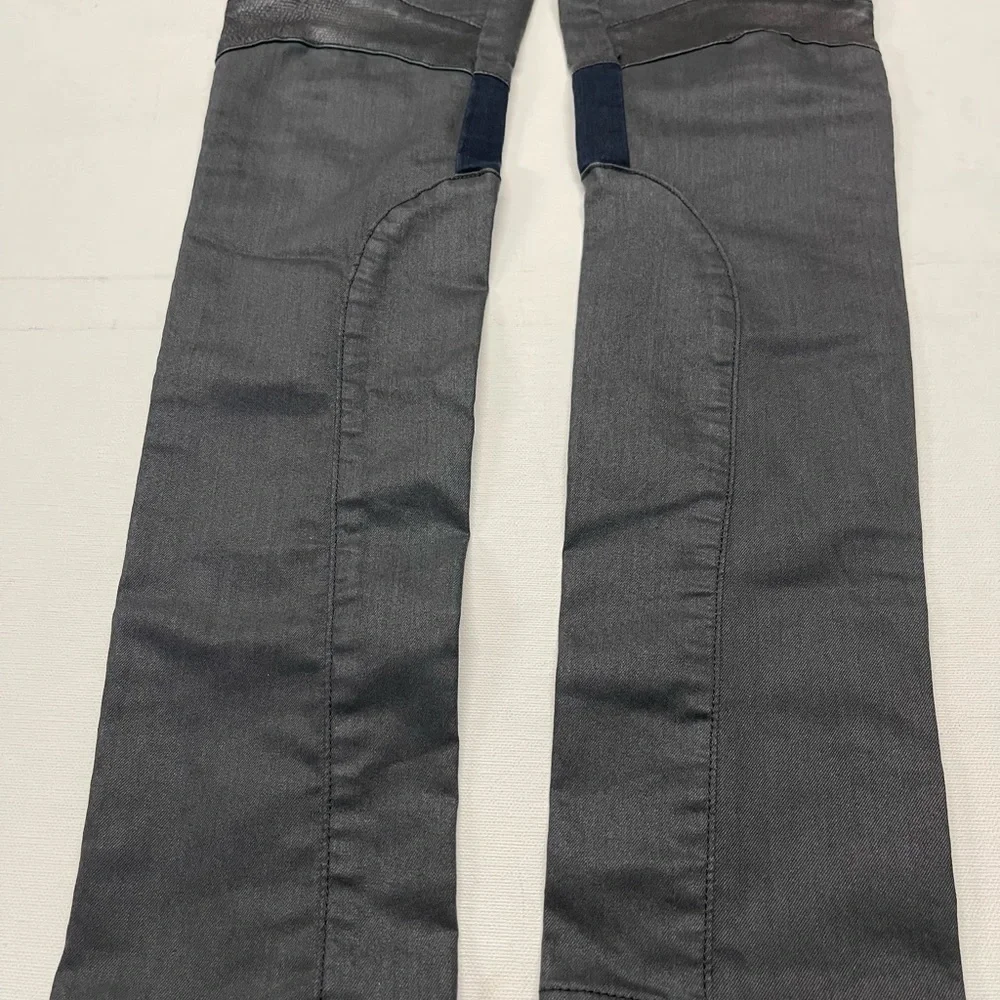 Rag & Bone jeans womens size 26 gray‎ blue lamb skin - Picture 6 of 16